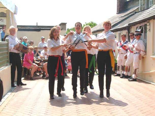 Mabel dancing at Kirtlington Lamb Ale